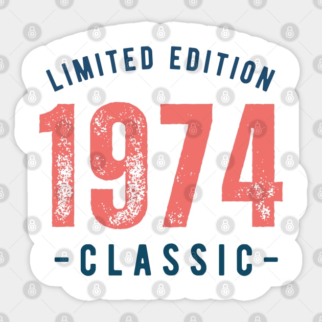 LIMITED EDITION 1974 CLASSIC Sticker by tzolotov